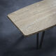 Table basse en travertin, Italie (années 1970)