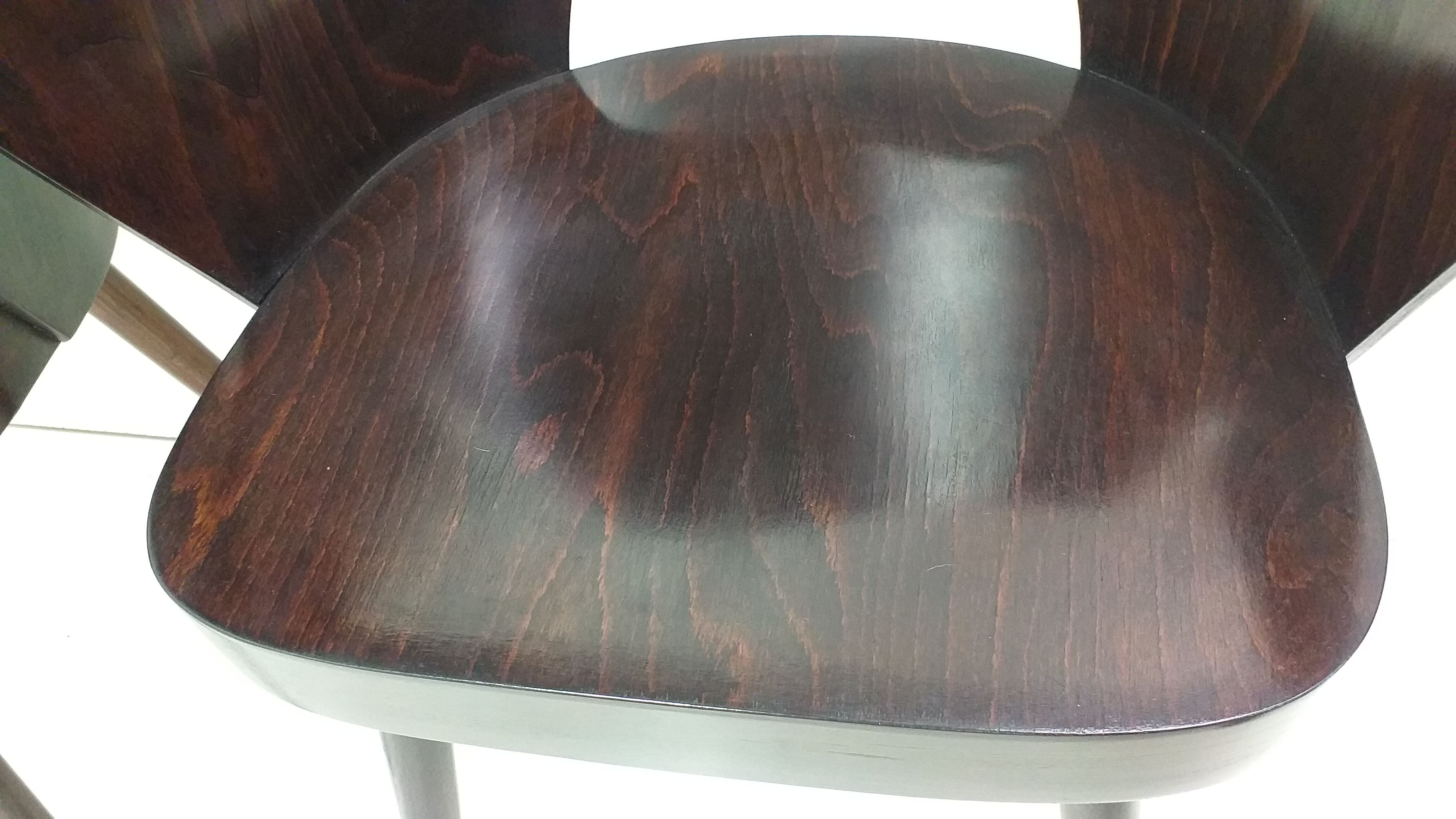 4 Oswald Haerdtl chairs for Ton, Czechoslovakia