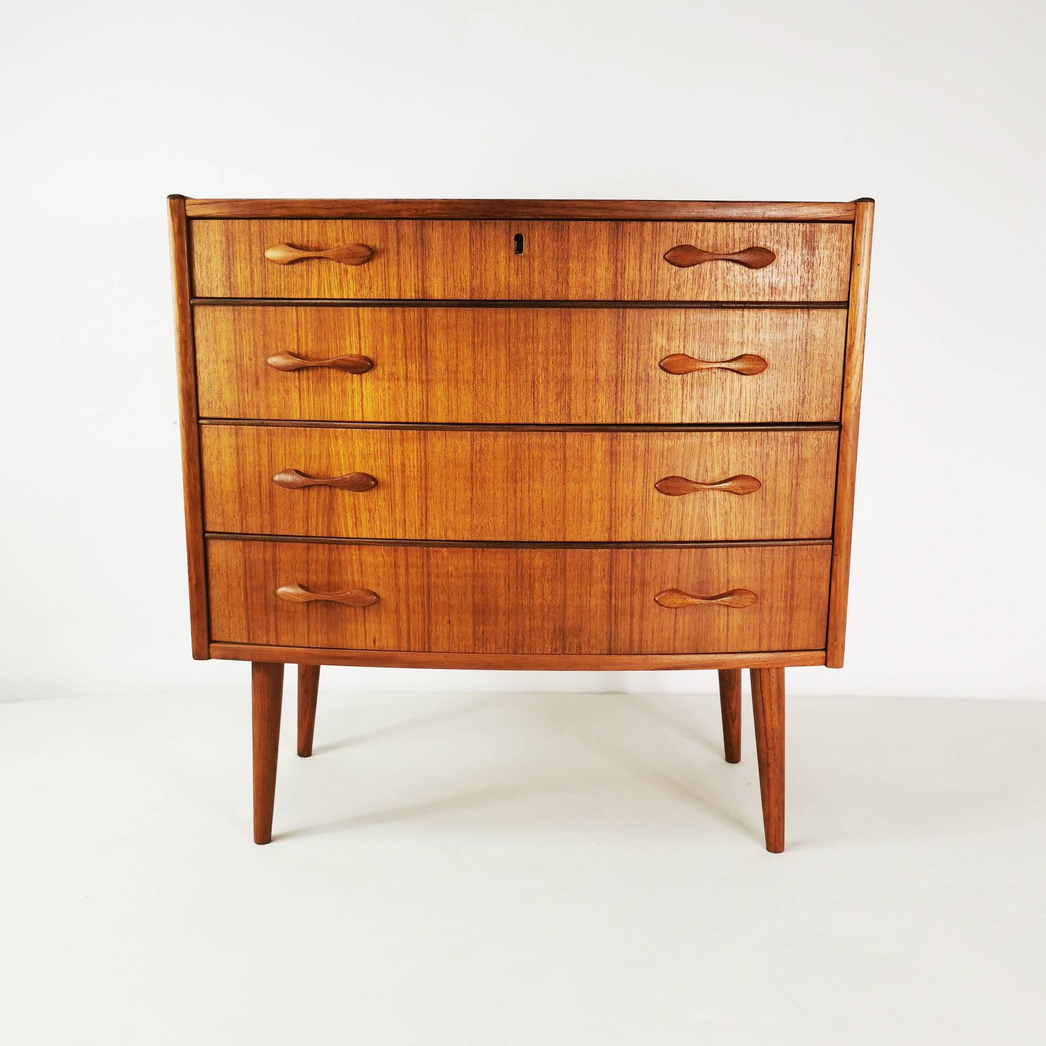 Tekowa komoda Mid century, Sykklven, proj. Brodrene Blindheim, Norway, lata 60.