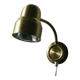 Vintage Swedish Brass Wall Lamp by Ewå Belysning, 1960s