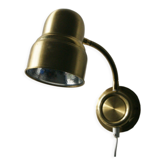 Vintage Swedish Brass Wall Lamp by Ewå Belysning, 1960s