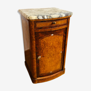 Marquetry bedside table