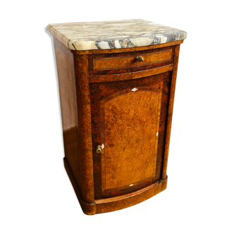 Marquetry bedside table