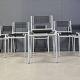 Set of 6 Sandow chairs by Rene Herbst, 1980s