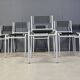 Ensemble de 6 chaises Sandow par René Herbst, années 1980