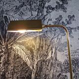 Brass reading floor lamp