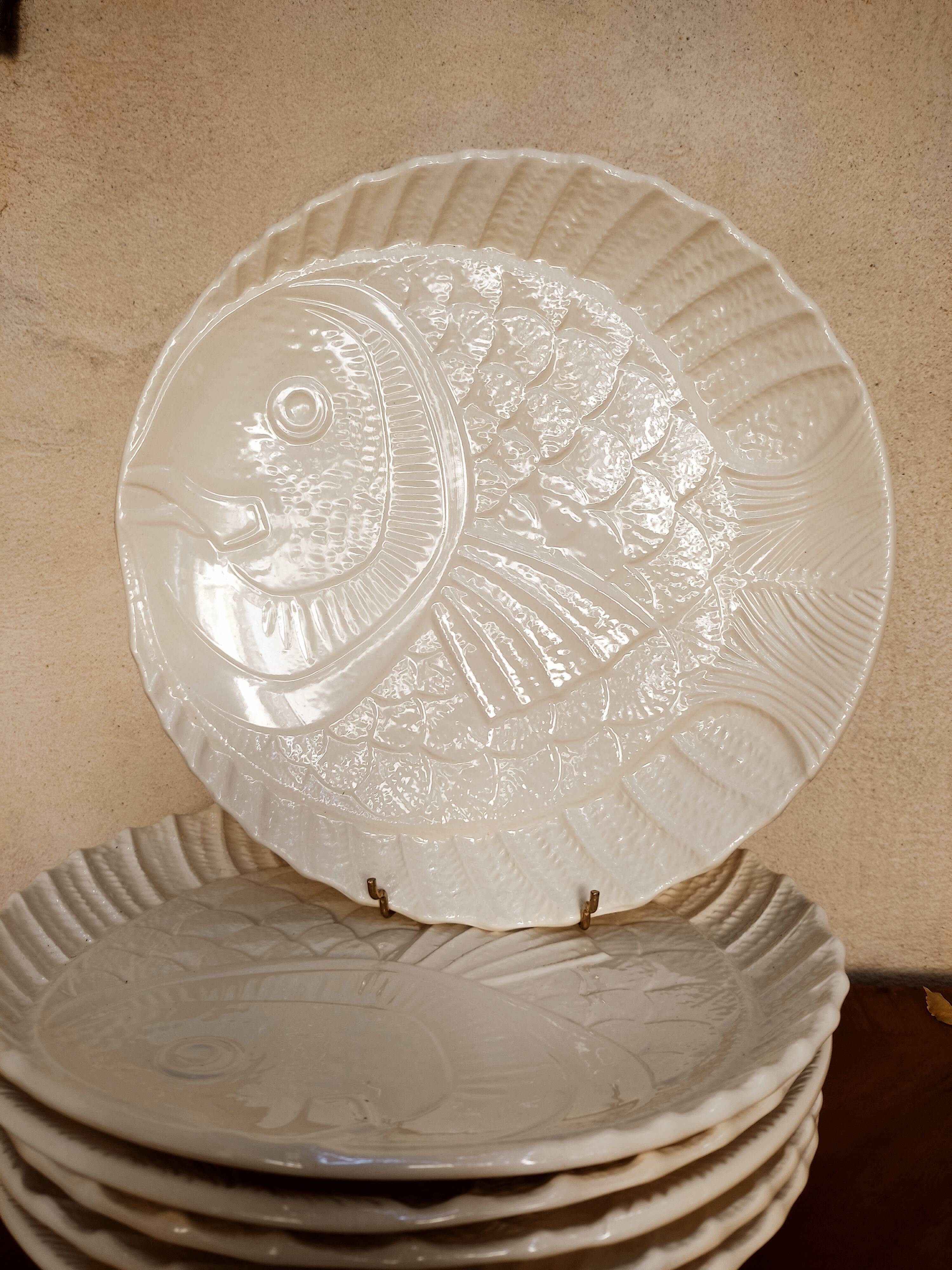 6 flat plates Sarreguemines
