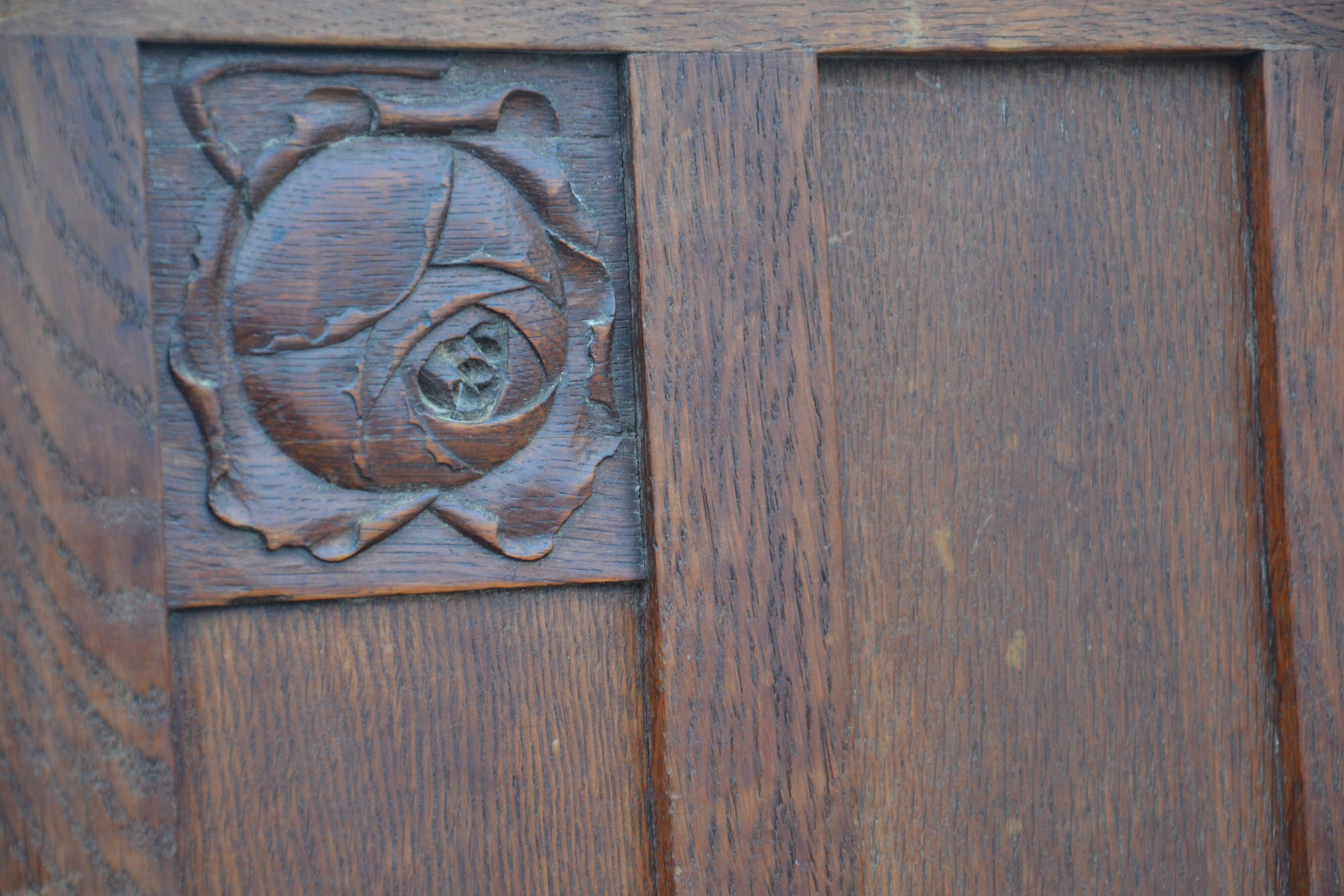 carved wooden chest bench