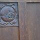carved wooden chest bench