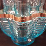 Blue Art Nouveau carafe