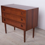 Commode danoise en palissandre du milieu du siècle, années 1960