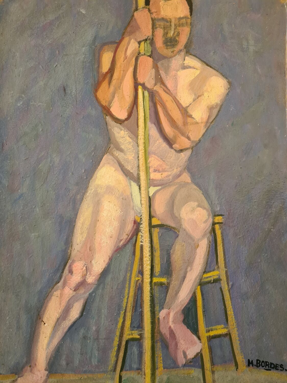 Nude study at the stool 1923