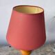 Turned wood lamp