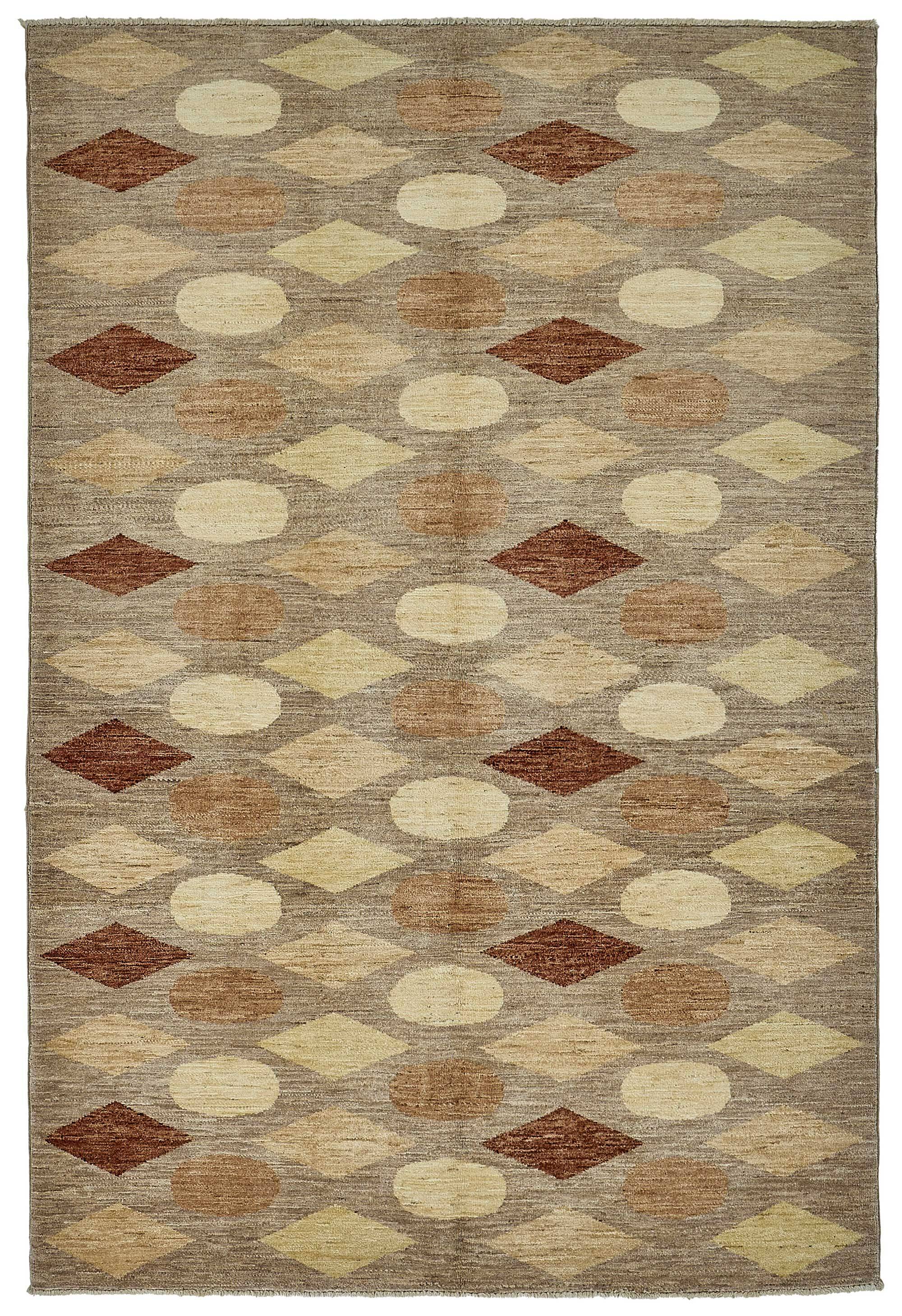 Turkish Handknotted Wool Oushak Rug 168 cm x 252 cm