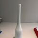 White opaline glass vase