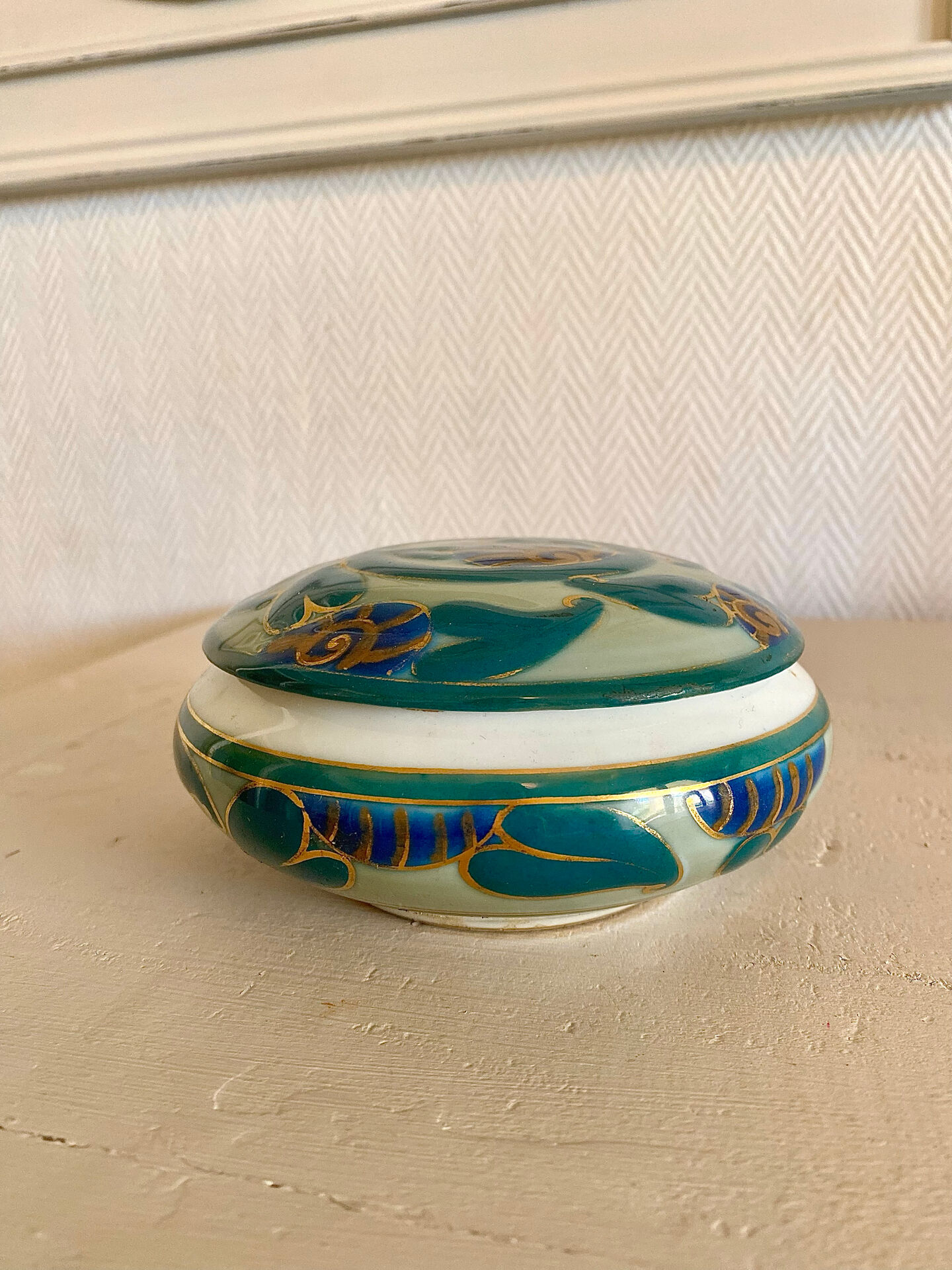 Art Deco bonbonnière by Camille Tharaud from Limoges.