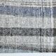 7x10 Yellow Black Striped Vintage Rug, 220x304Cm