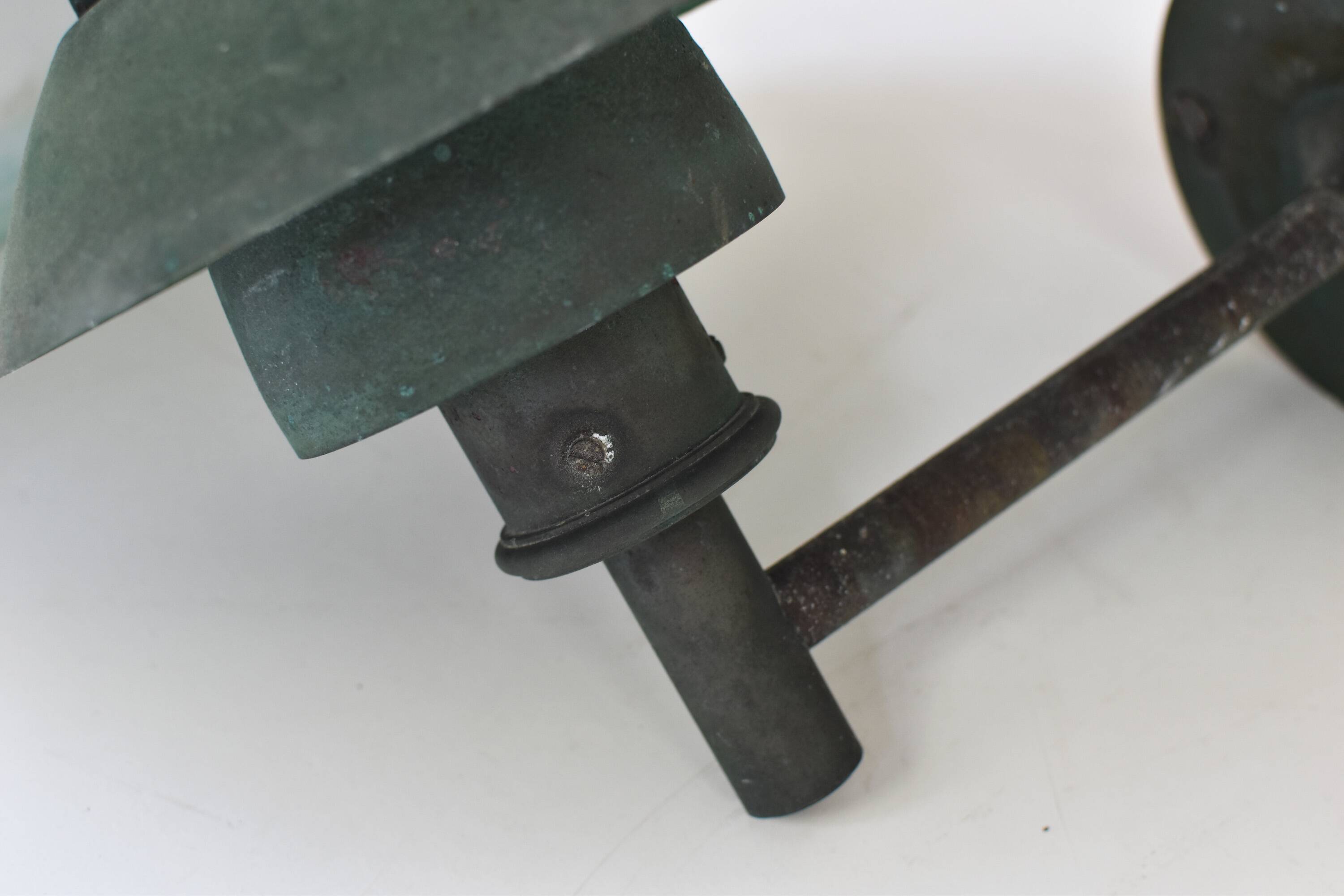 A set of two ph 4.5 copper wall lamps by poul henningsen for louis poulsen, denmark 1980s.