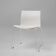 Mid-Century White Chair with Metal Frame and Plastic Seat, Belgium