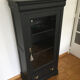 Black restyled vintage bookcase