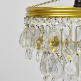 Chandelier with crystals, 1970s