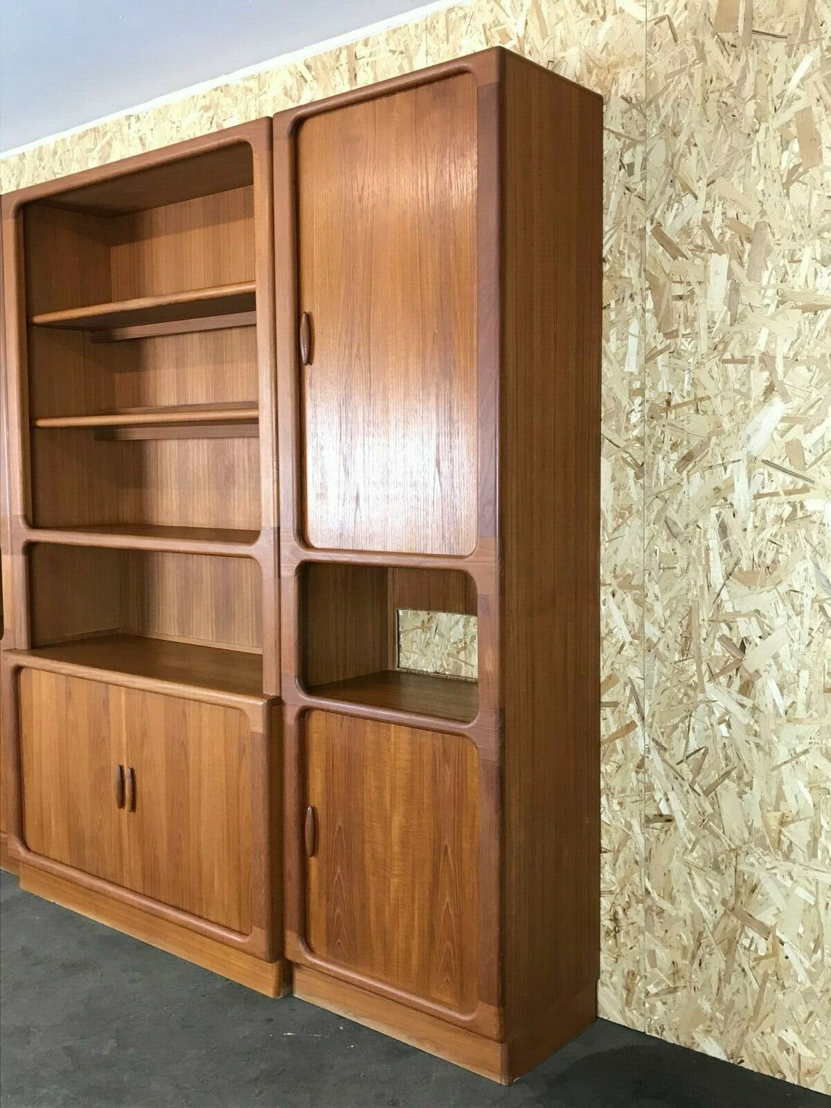 70s Dyrlund teak shelf wall unit Danish Modern Design Denmark