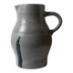 Large ceramic stoneware jug in grey glazed – handcrafted in France around 1970.