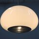 Vintage Black & White pendant glass lamp, Flos 1965