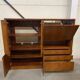 Meuble vintage en bois / meuble bar / vitrine