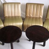 Modular sofa heaters vintage 4 places skaï