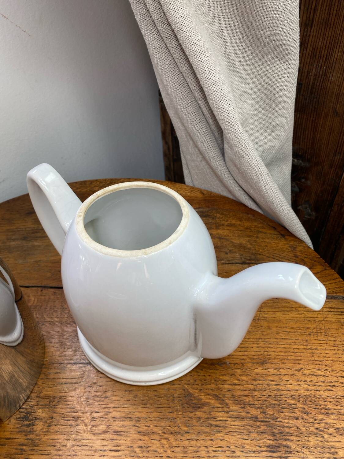 Salam Tea teapot, porcelain and stainless steel