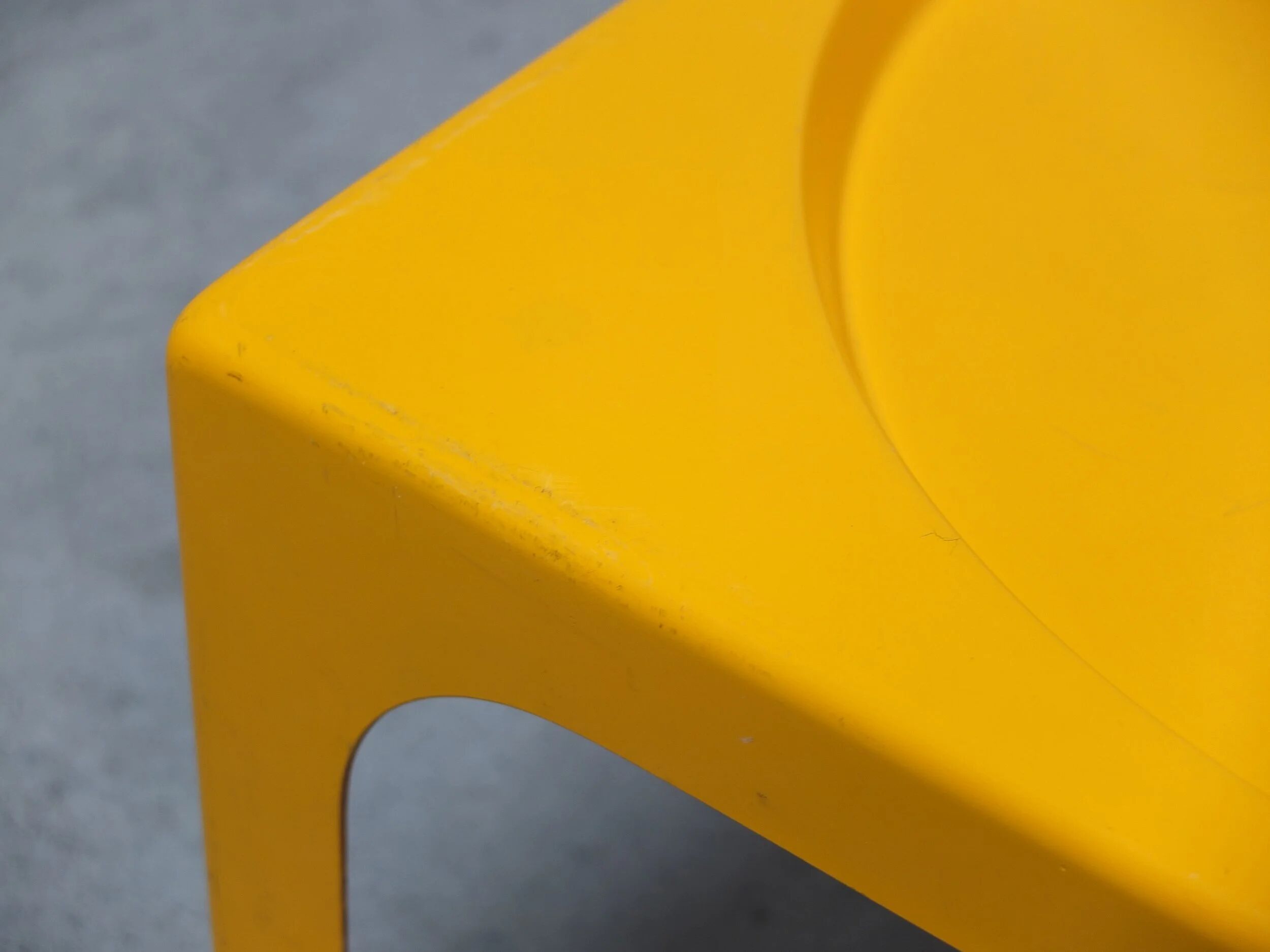 Pair of fiberglass side tables by Marc Berthier for Prisunic, 1970s