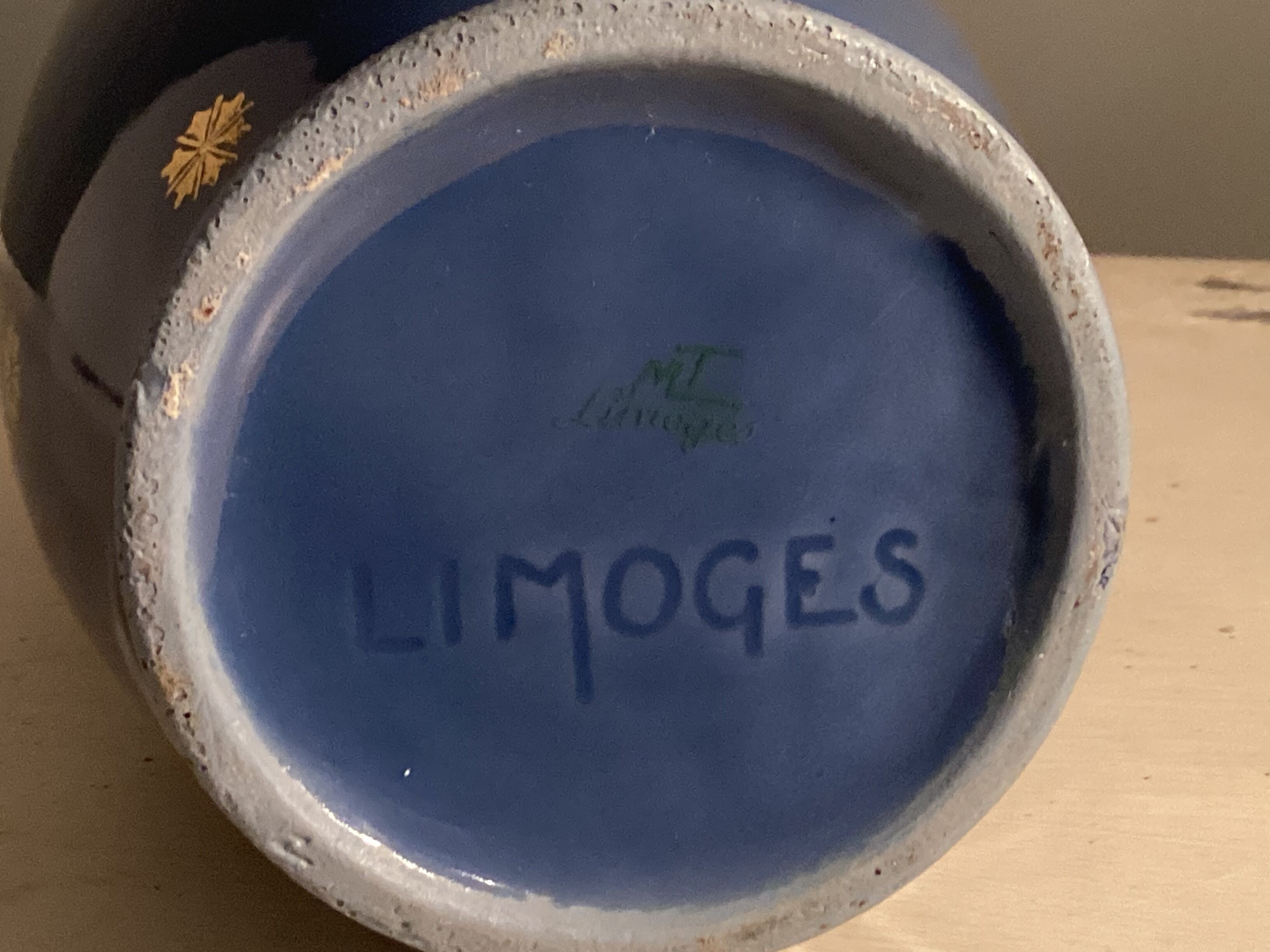 Limoges porcelain vase