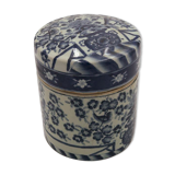 Pot chinois ancien en porcelaine blanc bleue