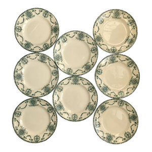 Série de 8 assiettes