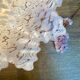 Vintage lampshade suspension in pale pink clichy glass