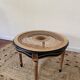 Round cane coffee table