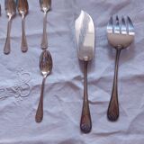 Cutlery in silvered metal, goldsmith Mondial