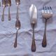 Cutlery in silvered metal, goldsmith Mondial