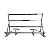 Vintage coat rack, chromed metal, art deco