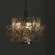German Chromed Chandelier with Crystals from Kinkeldey, 1960s