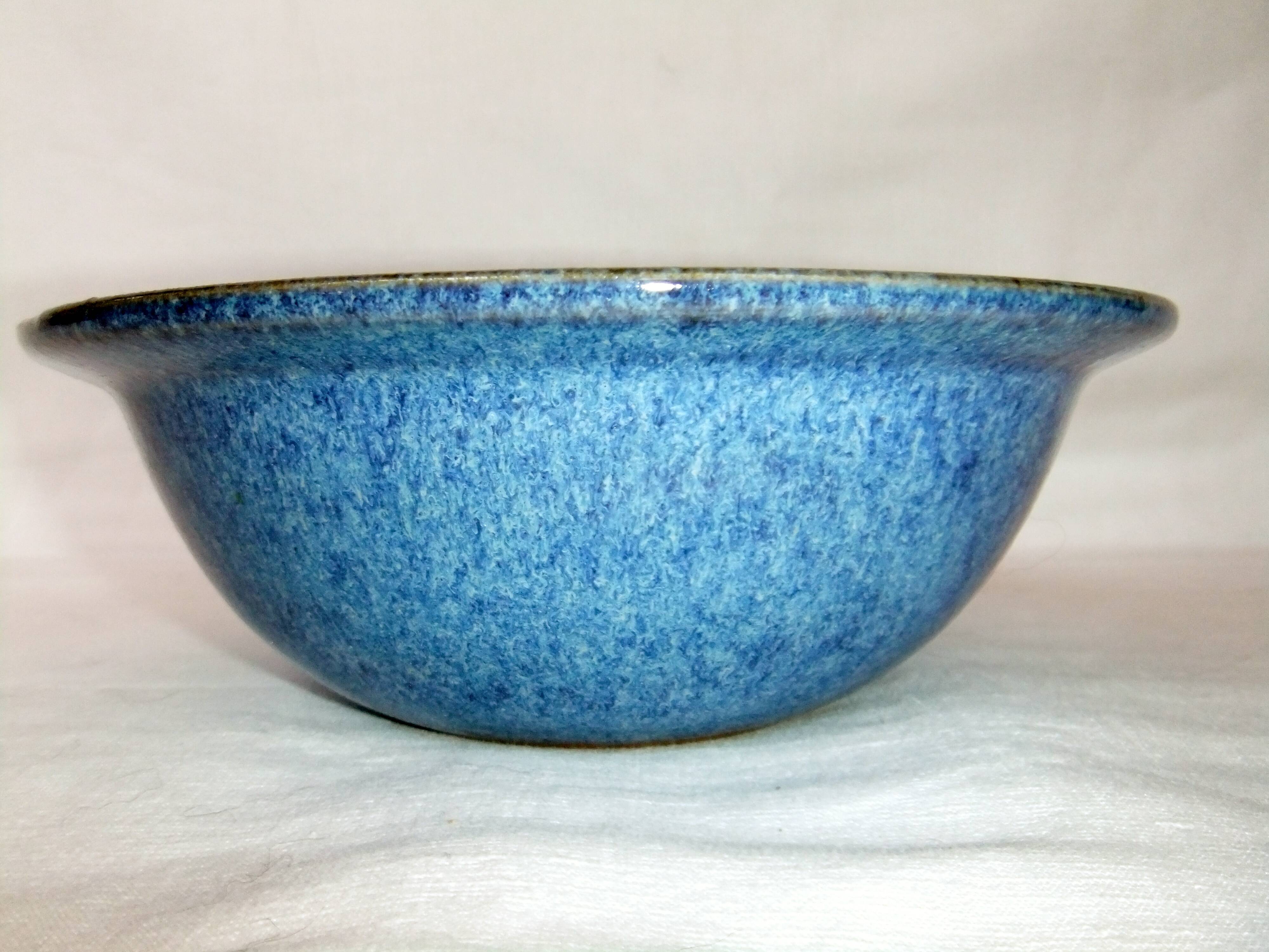 Cup jatte ceramic salad bowl shades of blue bowl flat cup