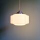 Art Deco pendant light in white opaline, 1920s-30s