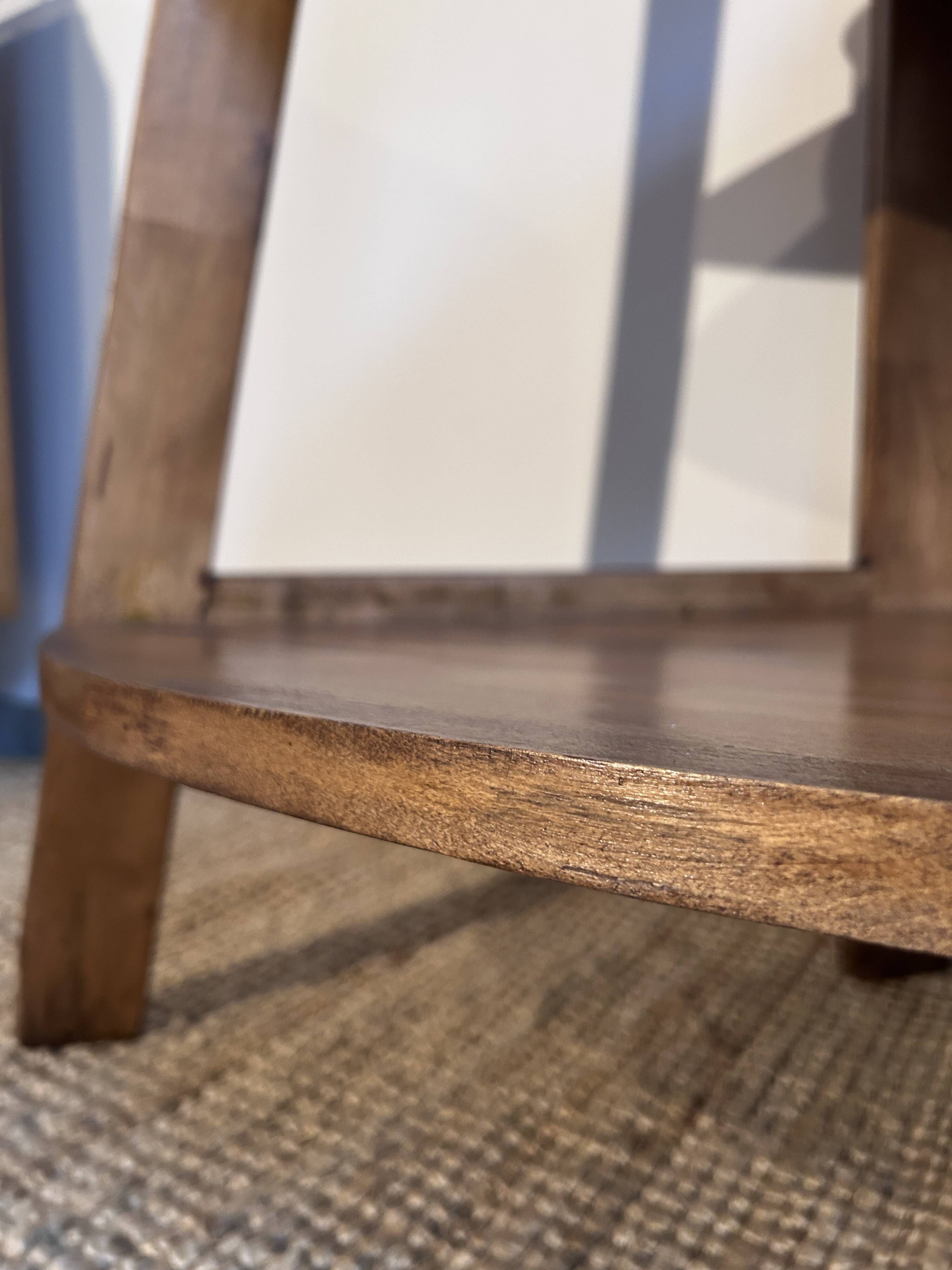 Mid-century reconstruction corner shelf