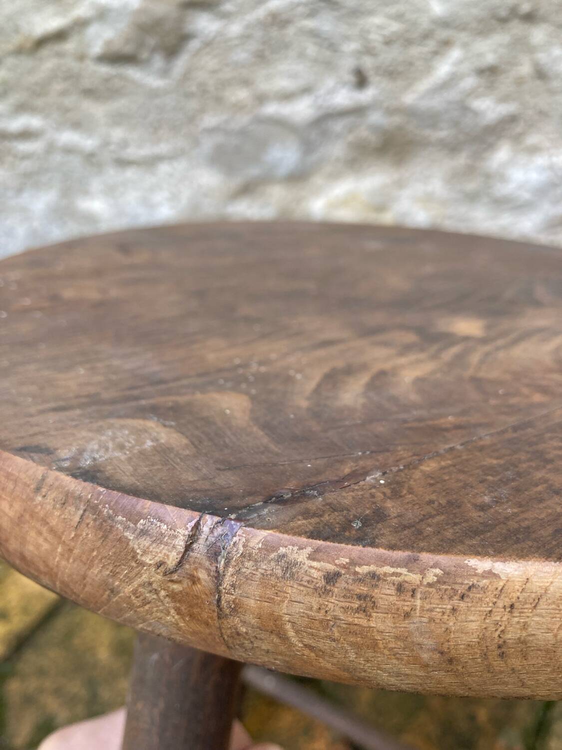 Vintage tripod stool