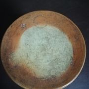 Jug / pitcher / jug enamelled terracotta "Sandstone from Berry"
