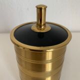Vintage cigarette holder 1960 golden dispenser box - 14 x 7 cm