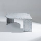 Table basse goutte en marbre gris, 1980s