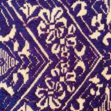 Tapis vintage roumain design marron violet sur fond jaune 185x130cm