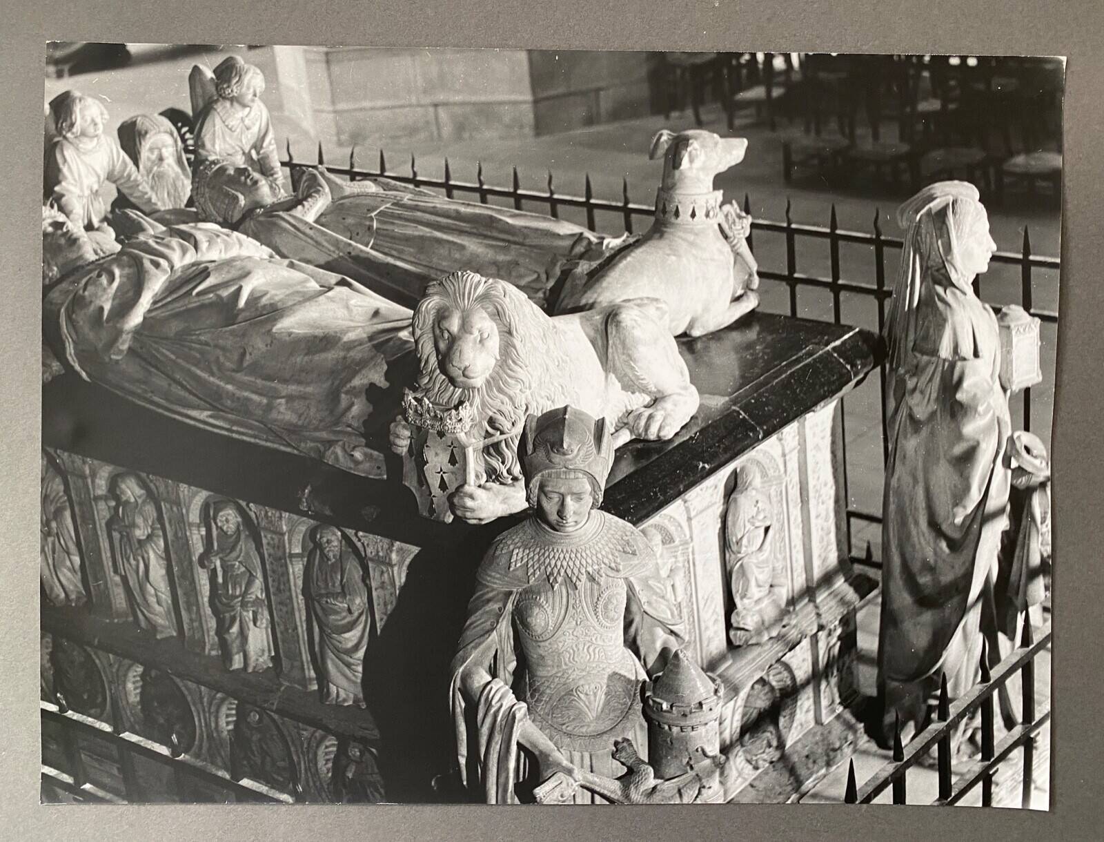 Silver photo Bernard Darot 20th statue La Force